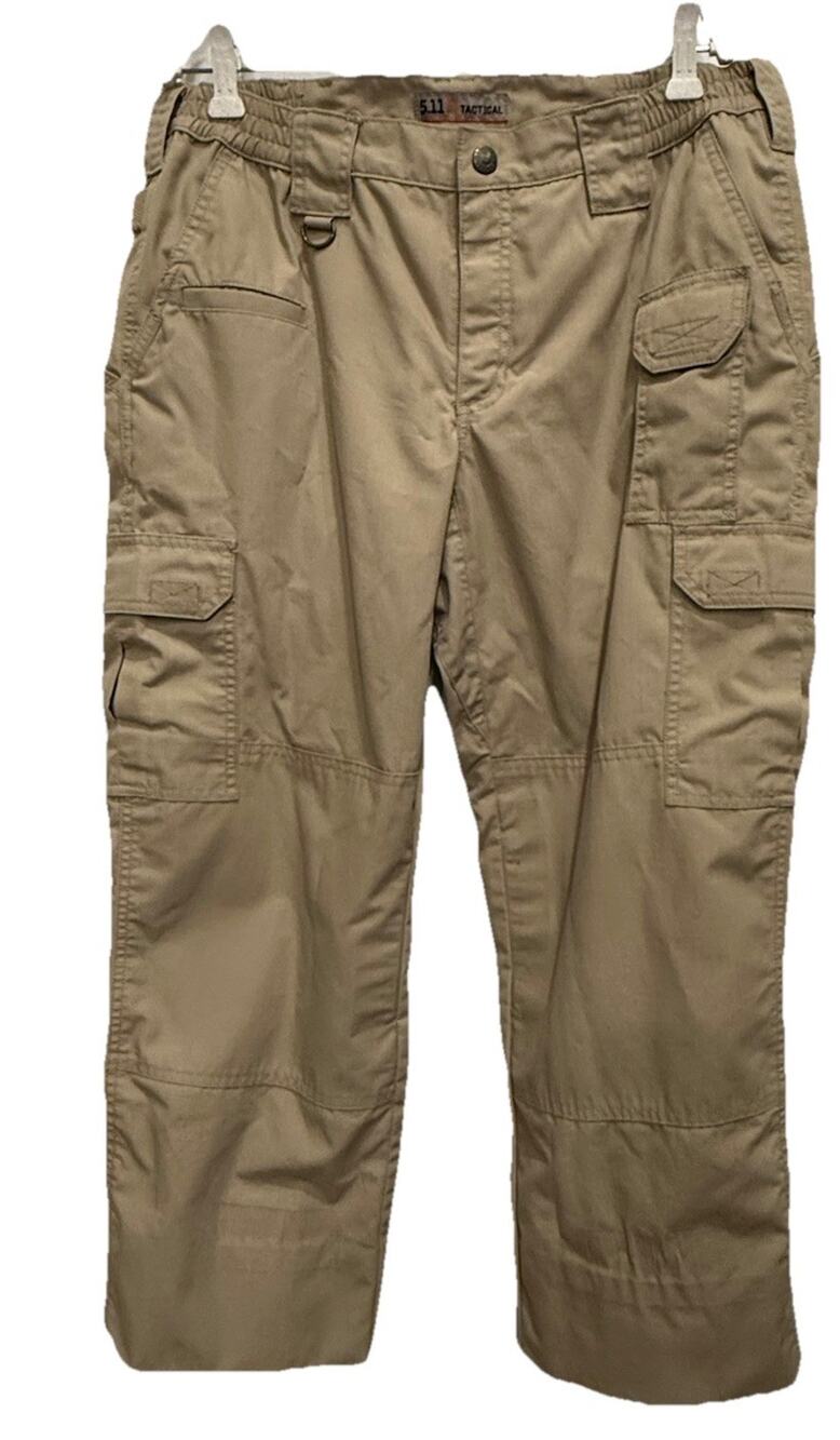 5.11 Tactical Women’s Sz 12 Khaki Defender Cargo Cropped Pants Utility Outdoors